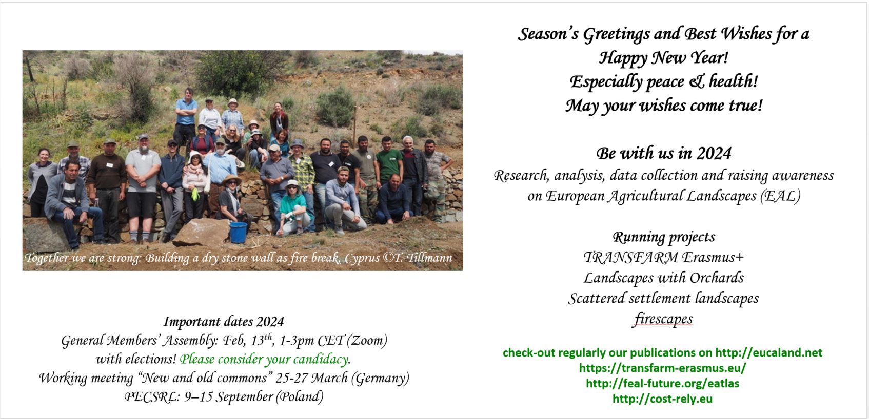 EUCALAND seasons greetings 2023